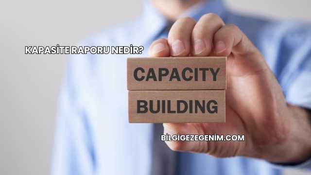 Kapasite Raporu Nedir?